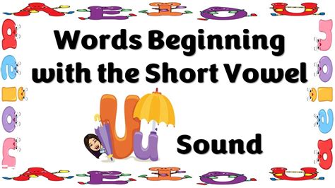 short vowel sounds youtube